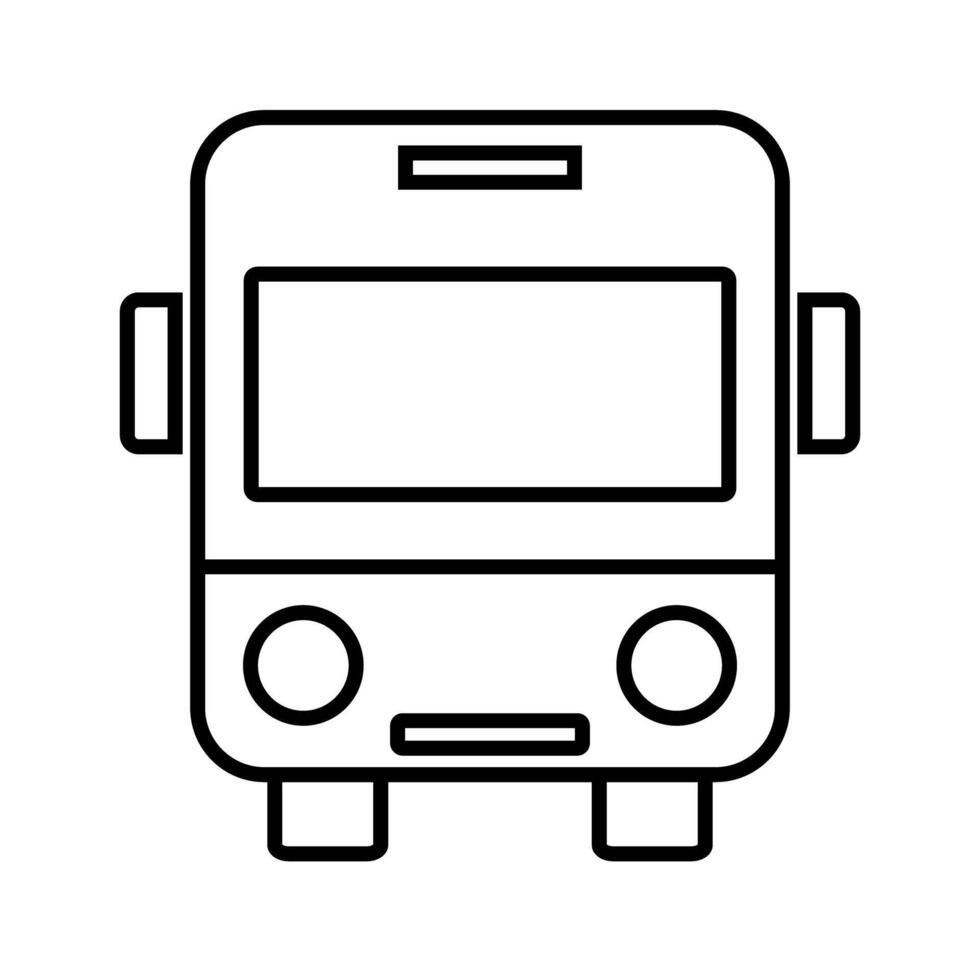 Simple bus icon. Vehicle. vector