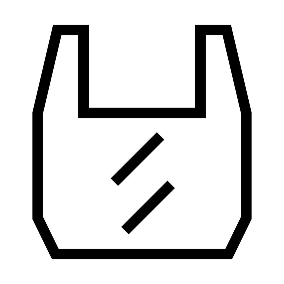 Plastic bag icon. Shopping bag icon. vector