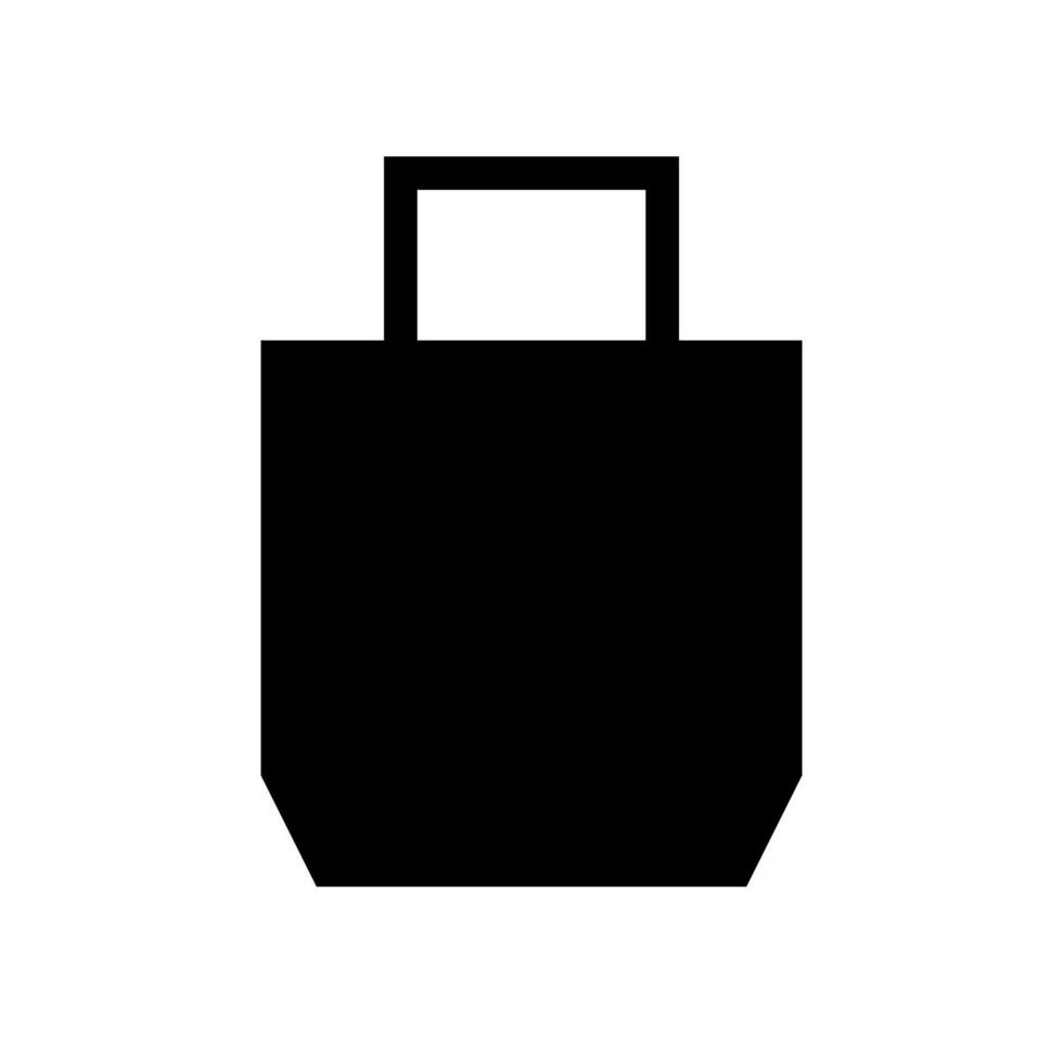 Handbag silhouette icon. Shopping bag icon. vector