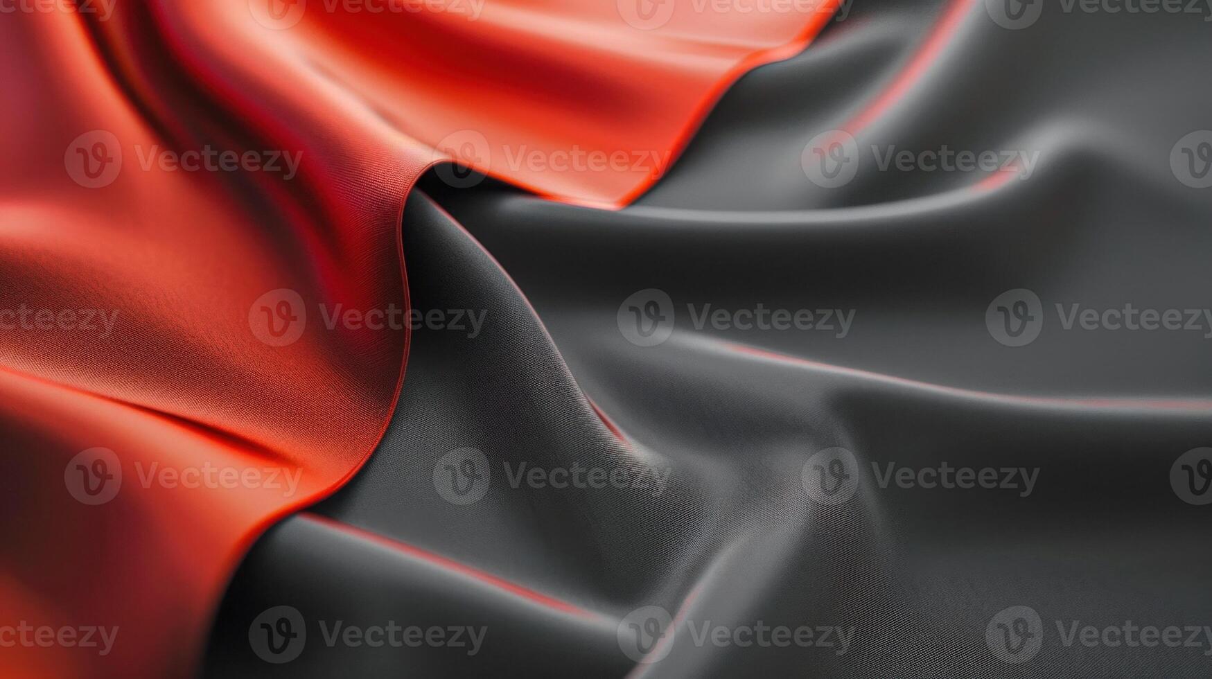 Two tone red and black fabric. photo
