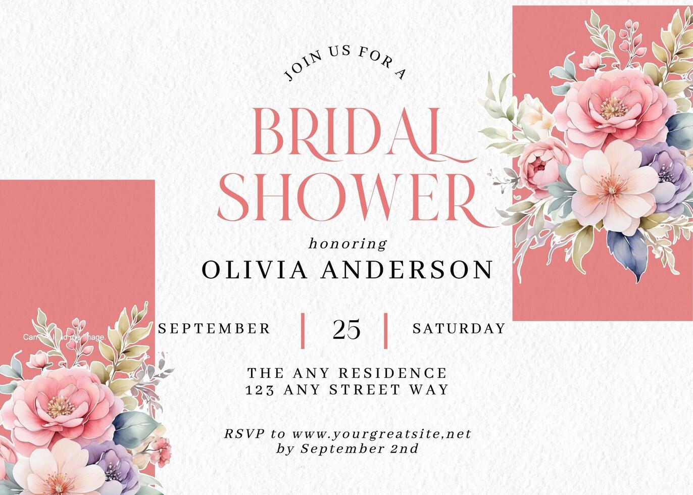 bridal shower invitation design ideas template