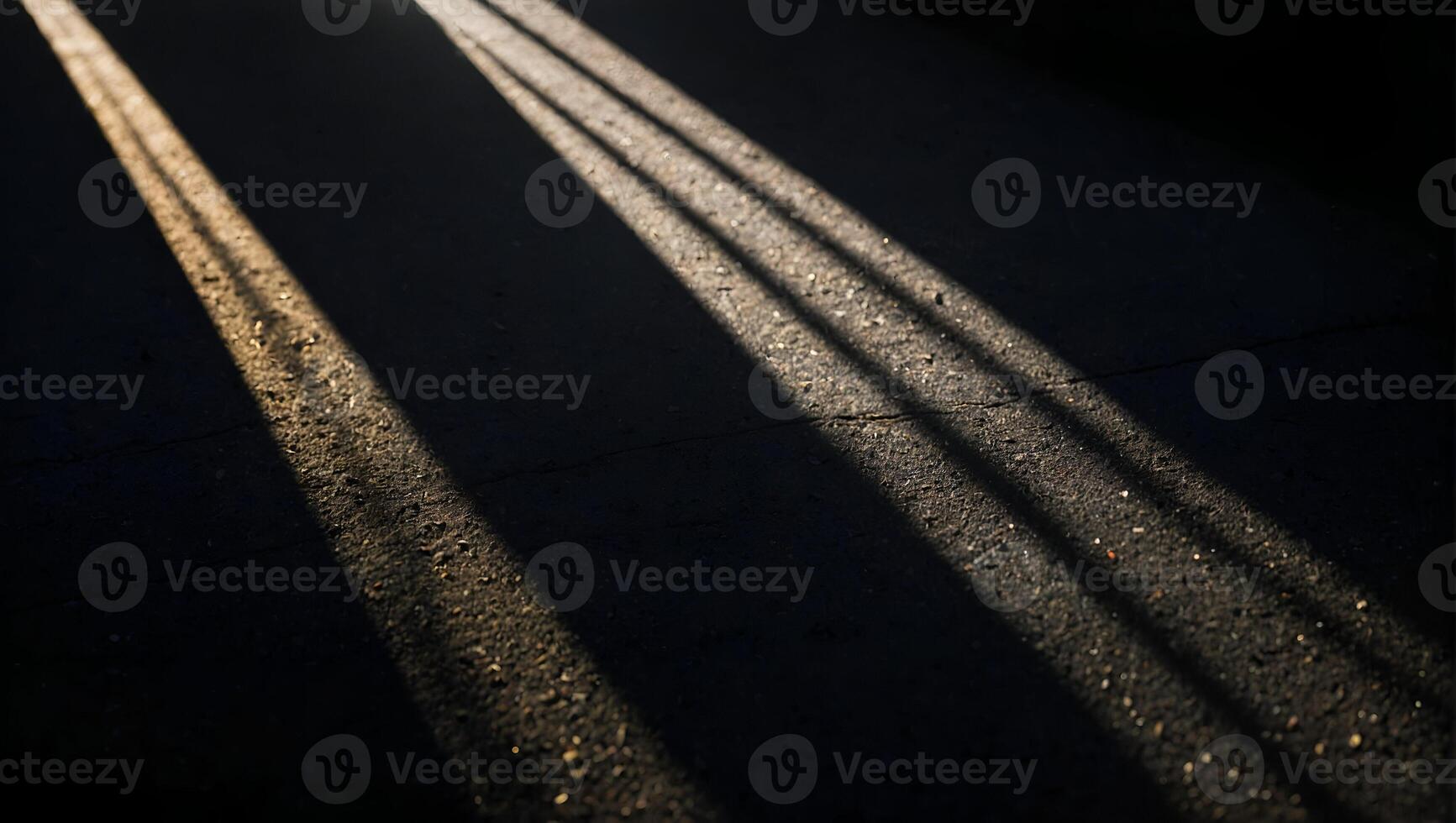 rays of the sun, sunrise or sunset in the slit, on a completely black background to overlay the screen photo