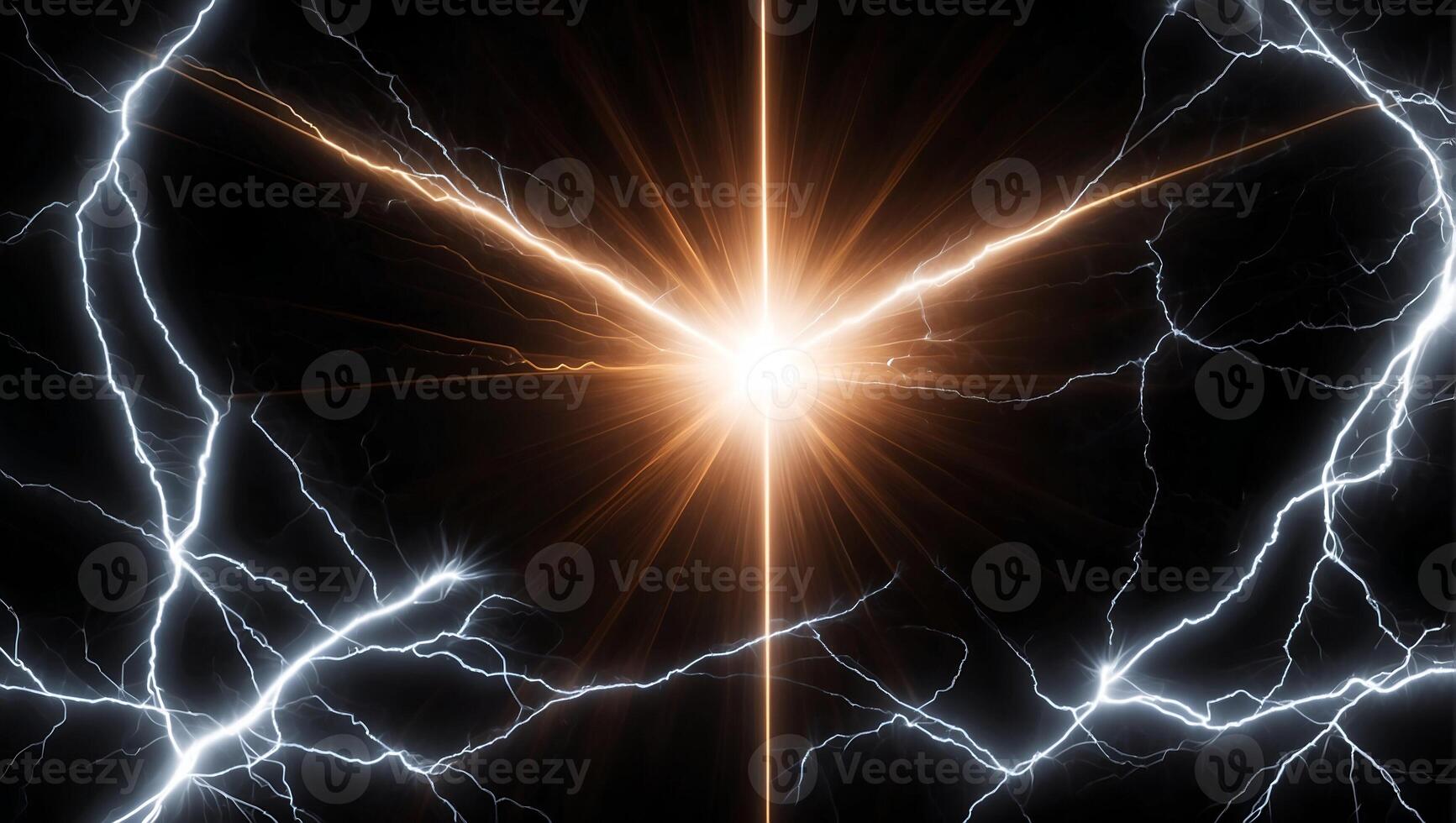 lightning, thunder, sparks , on a completely black background to overlay the screen photo