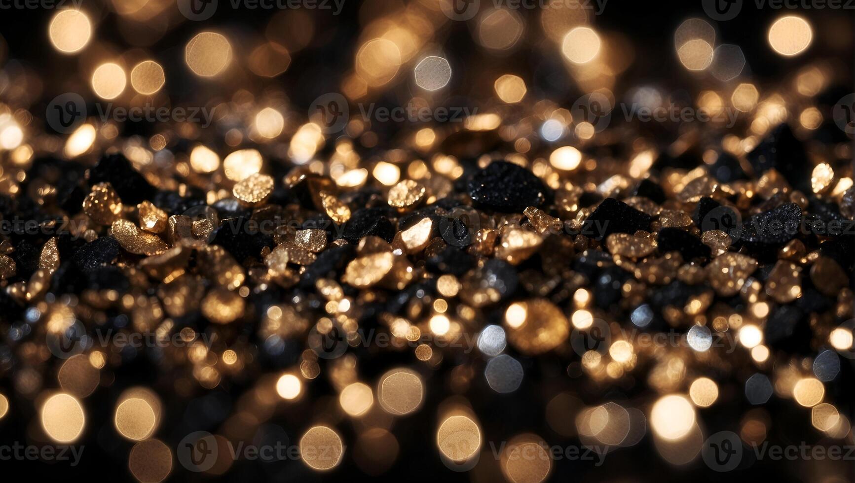 gold glowing, shiny gemstones, multicolored , on a completely black background, to overlay the screen photo