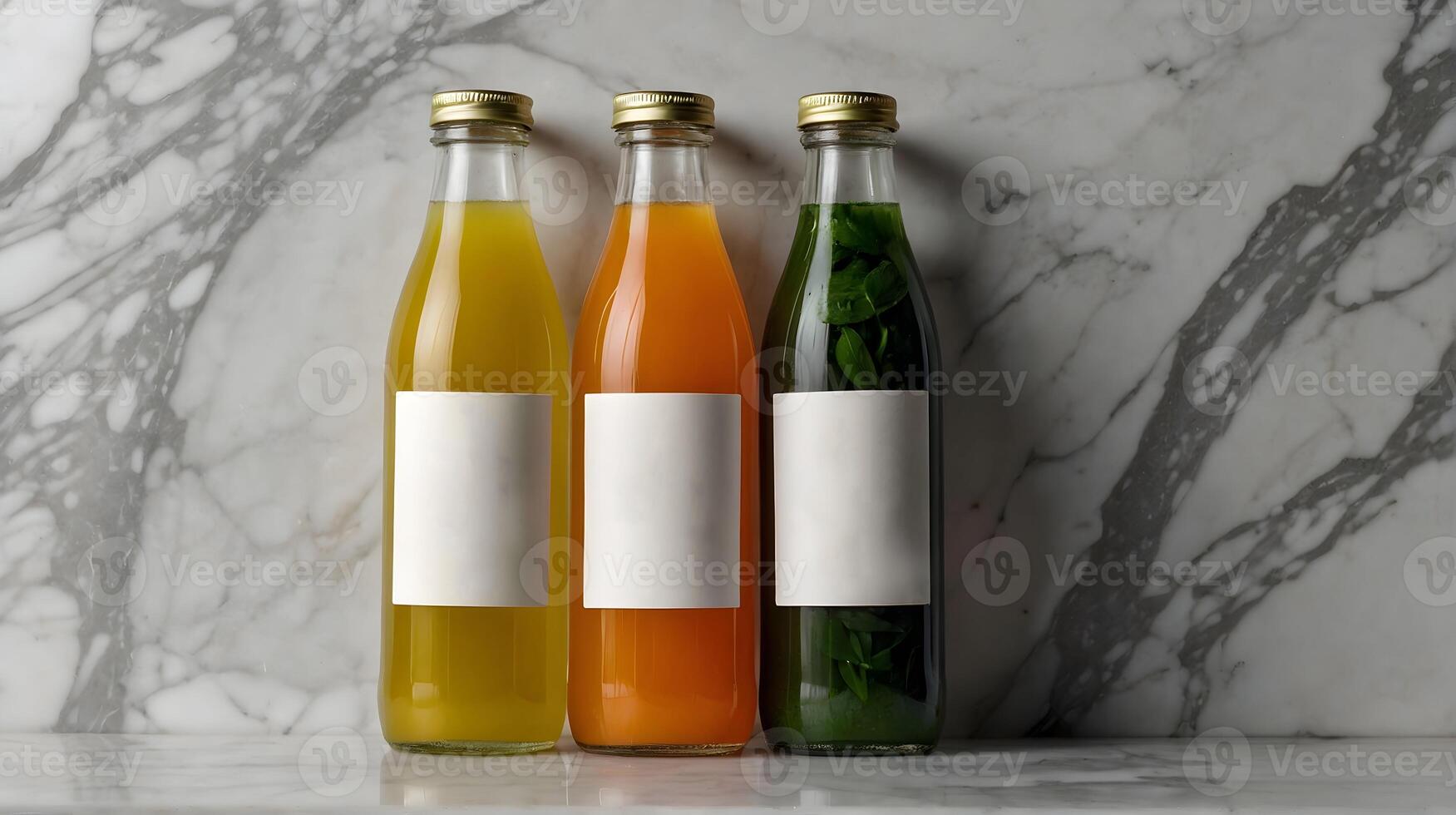 detox cocktail, smoothie for weight loss made of fruits and vegetables against a white kitchen background photo