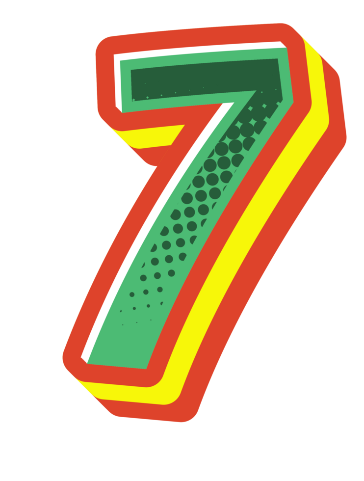 Comic Halftone Alphabet Letter and Number png
