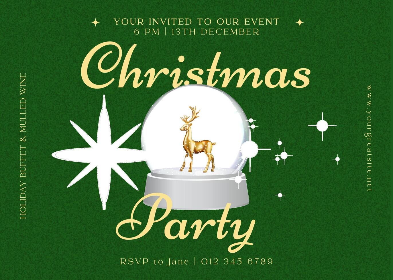 christmas party invitation template design ideas