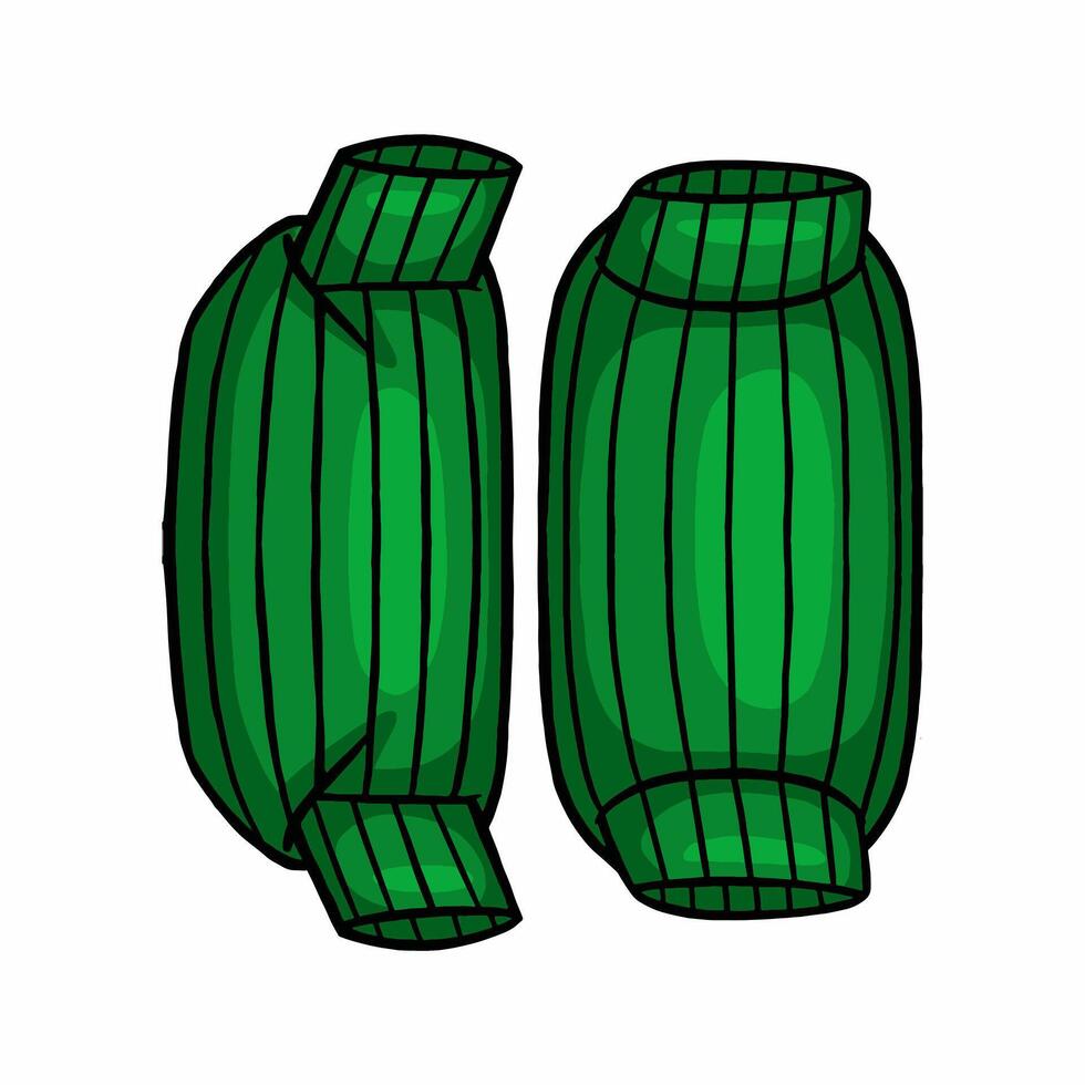 lemper snack from indonesia illustration vector