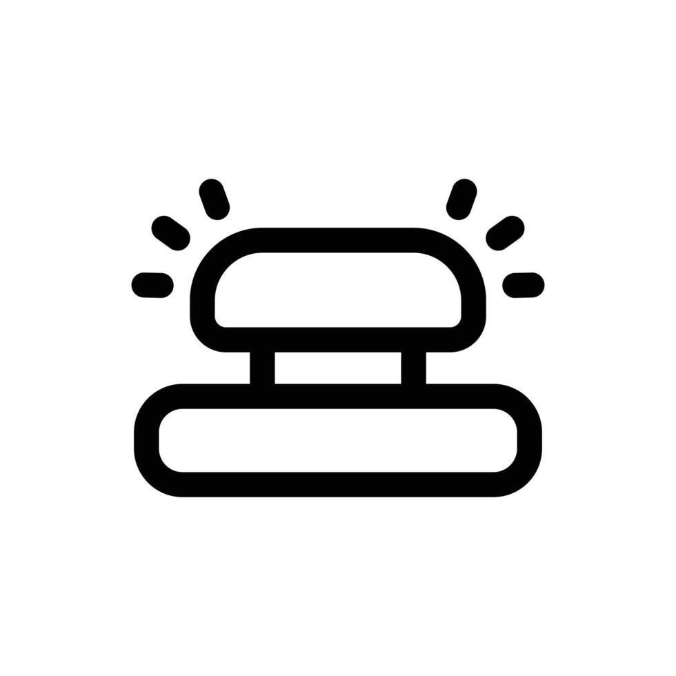 Simple Bell Button icon. The icon can be used for websites, print templates, presentation templates, illustrations, etc vector