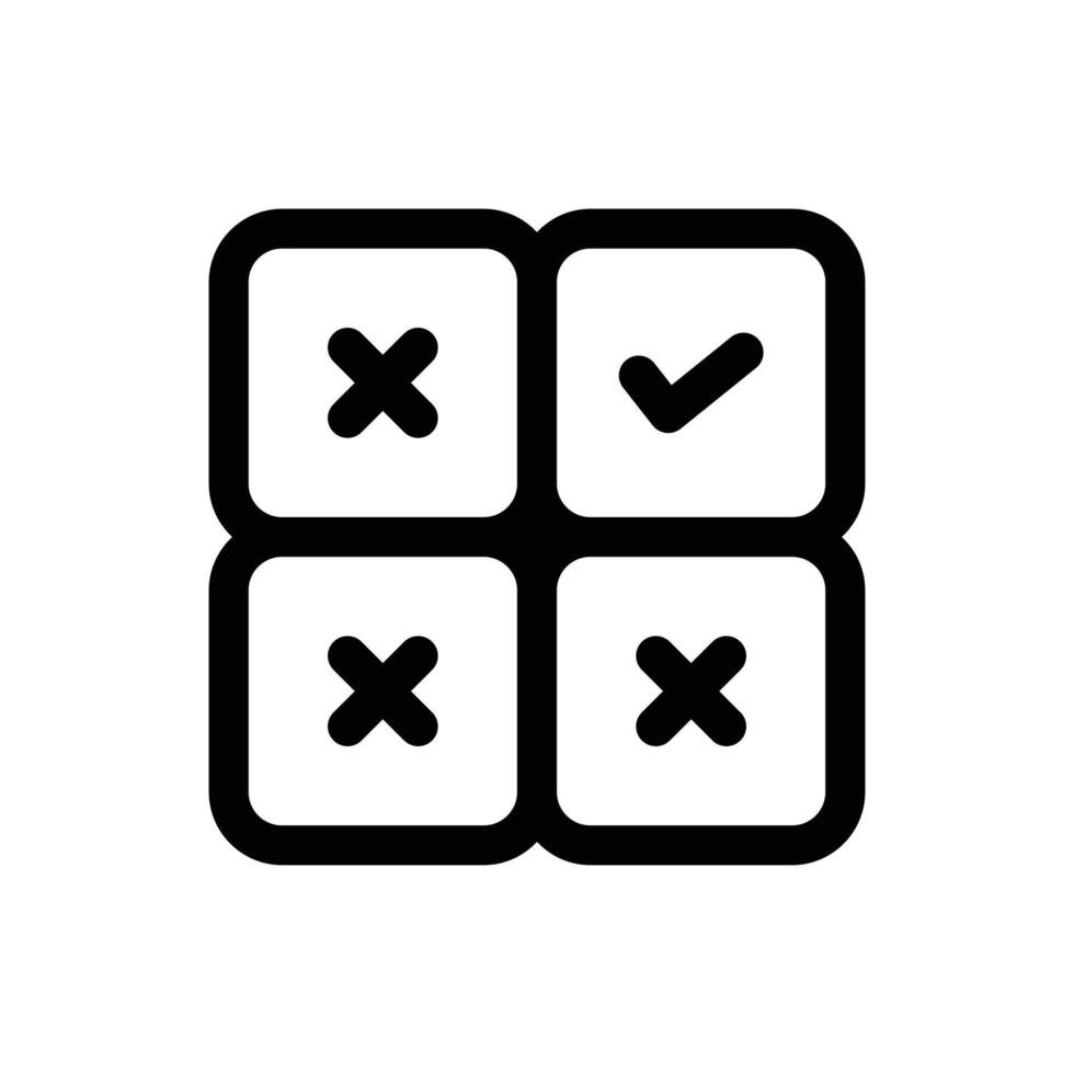 Simple Quiz icon. The icon can be used for websites, print templates, presentation templates, illustrations, etc vector