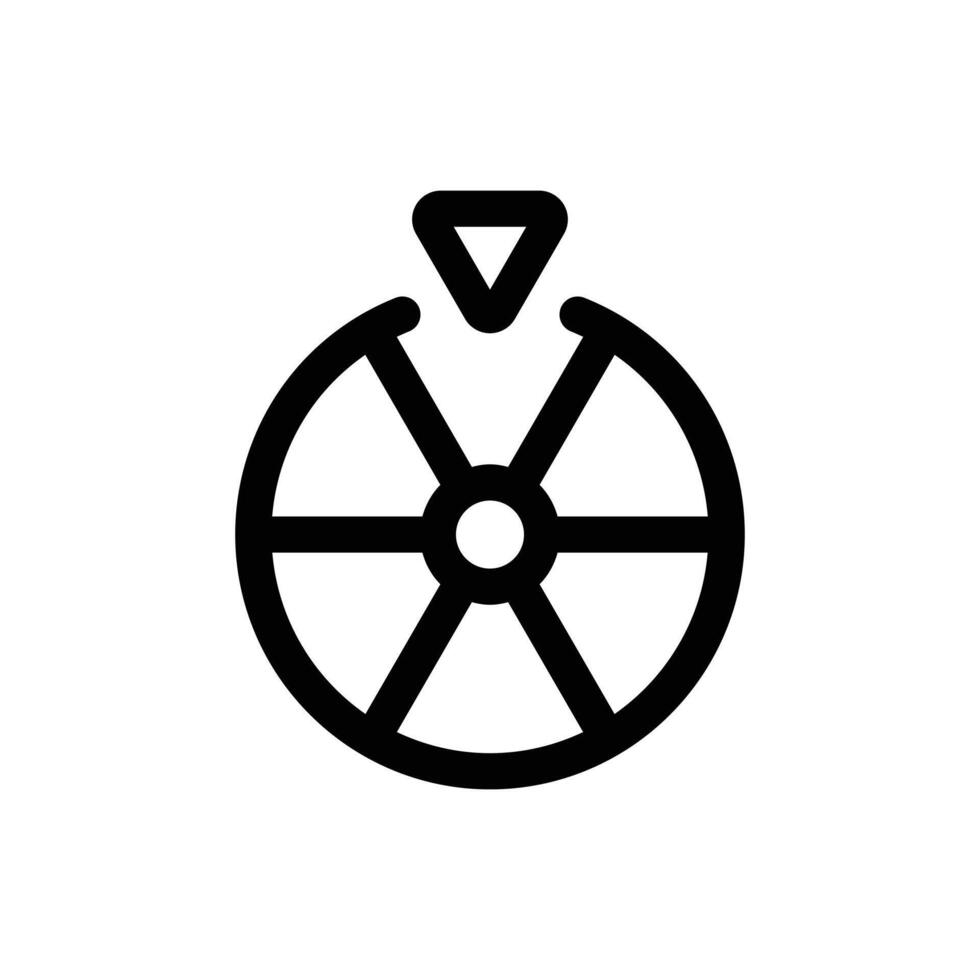 Simple Fortuen Wheel icon. The icon can be used for websites, print templates, presentation templates, illustrations, etc vector