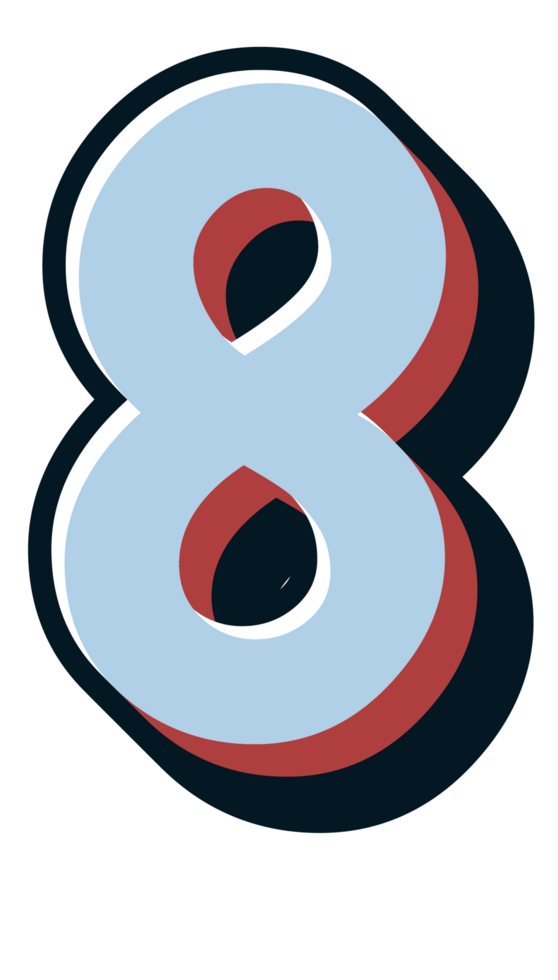 Comic Halftone Alphabet Letter and Number png