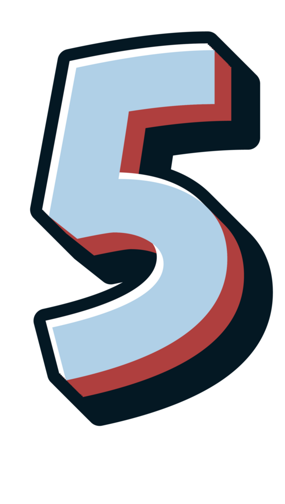 Comic Halftone Alphabet Letter and Number png