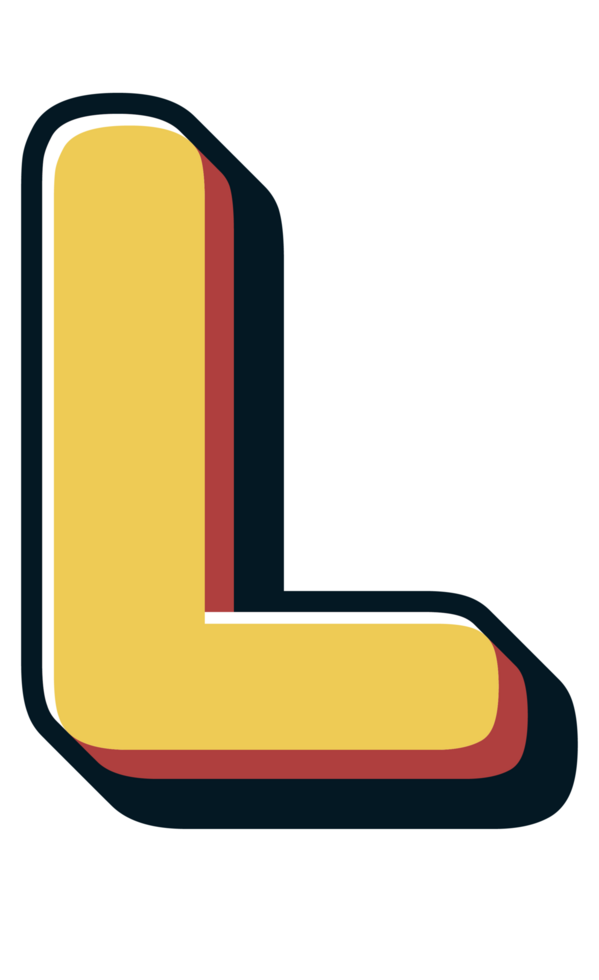 Comic Halftone Alphabet Letter and Number png