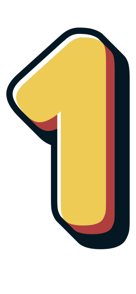 Comic Halftone Alphabet Letter and Number png