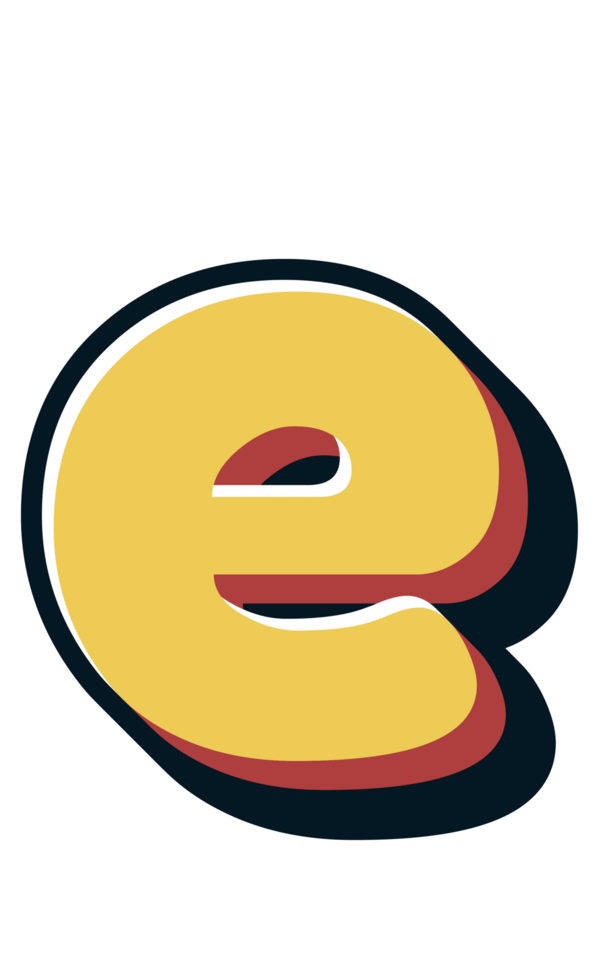 Comic Halftone Alphabet Letter and Number png