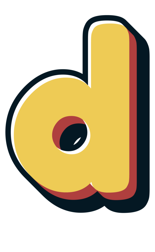 Comic Halftone Alphabet Letter and Number png
