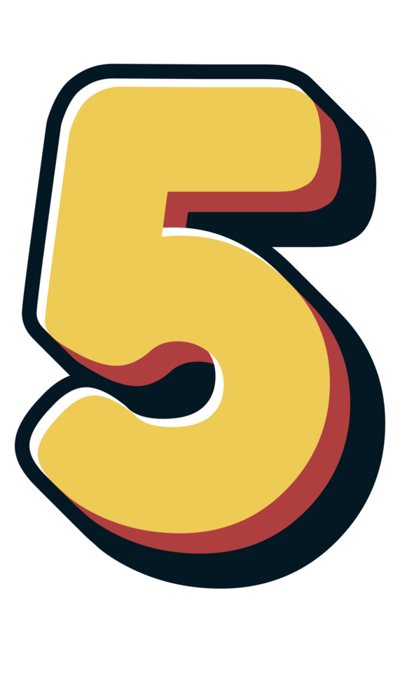 Comic Halftone Alphabet Letter and Number png
