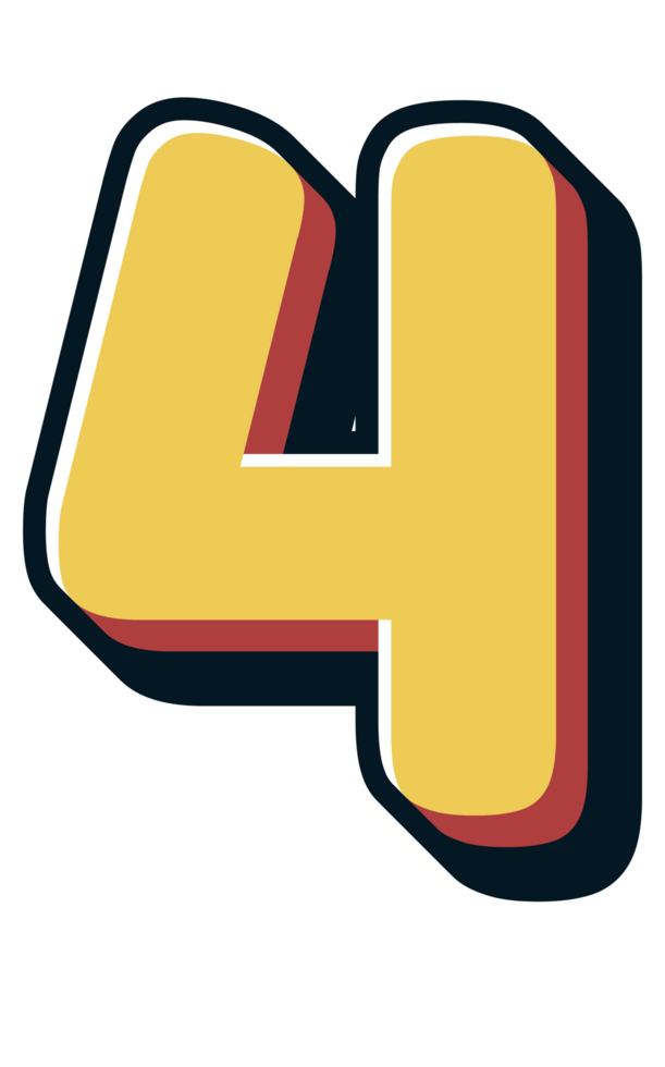 Comic Halftone Alphabet Letter and Number png