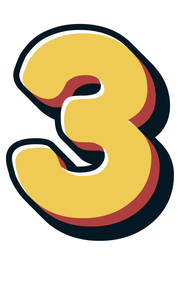 Comic Halftone Alphabet Letter and Number png