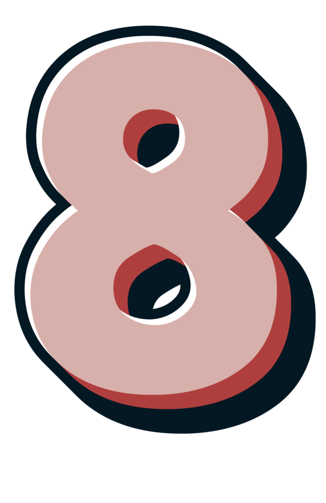 Comic Halftone Alphabet Letter and Number png