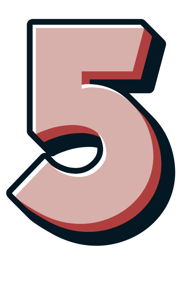 Comic Halftone Alphabet Letter and Number png