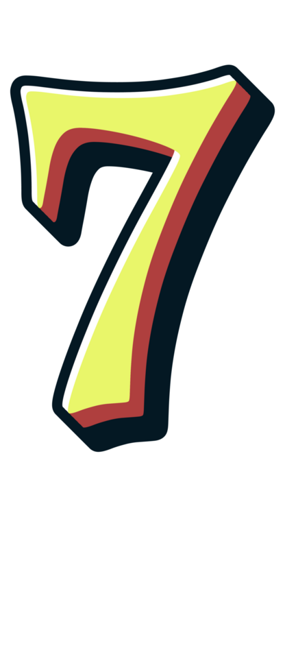 Comic Halftone Alphabet Letter and Number png