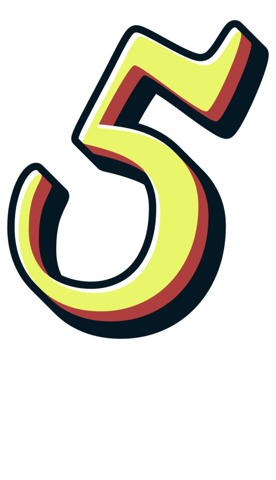 Comic Halftone Alphabet Letter and Number png