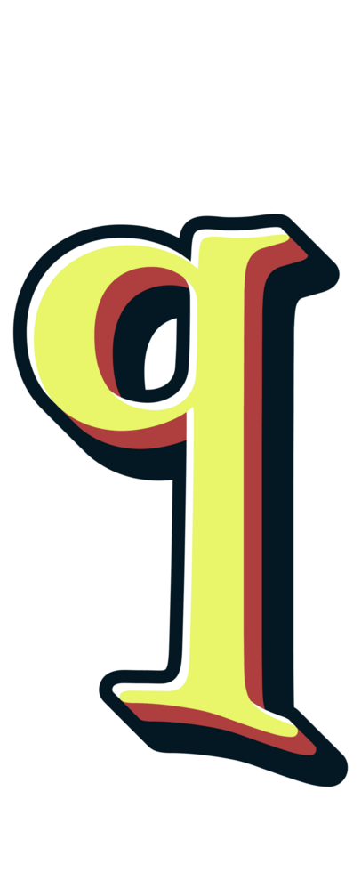 Comic Halftone Alphabet Letter and Number png