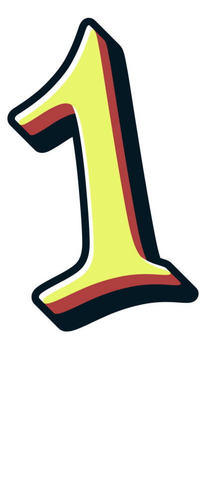 Comic Halftone Alphabet Letter and Number png
