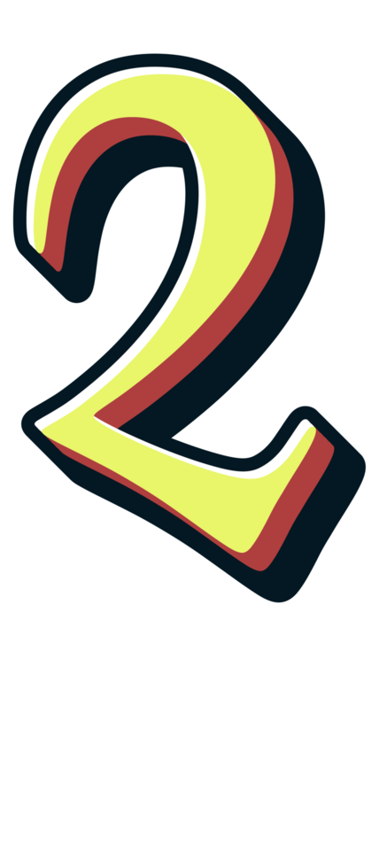 Comic Halftone Alphabet Letter and Number png