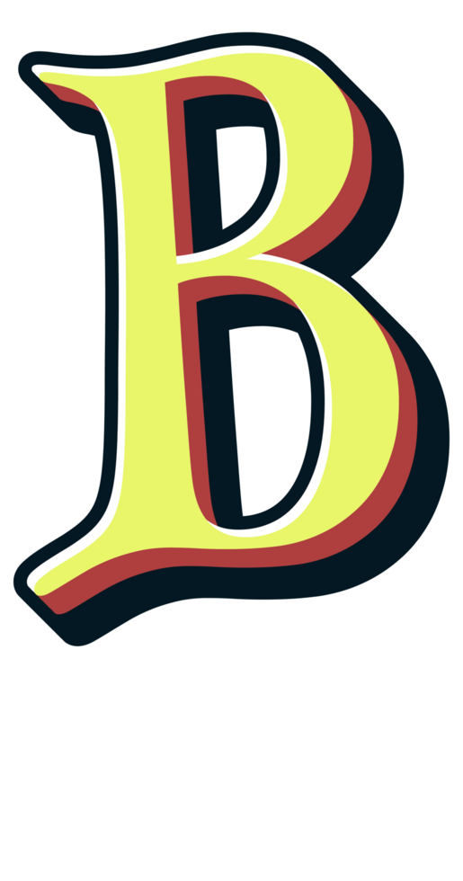 Comic Halftone Alphabet Letter and Number png