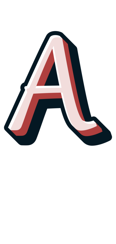 Comic Halftone Alphabet Letter and Number png
