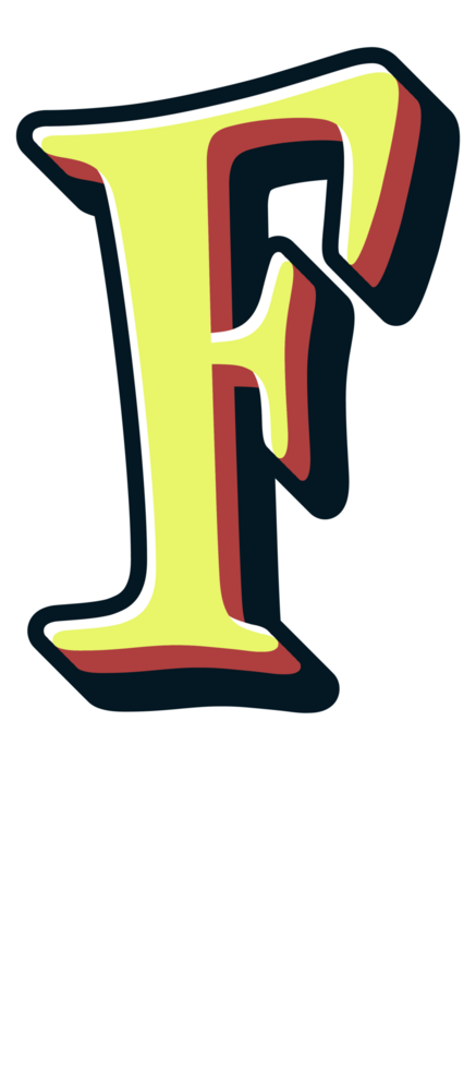Comic Halftone Alphabet Letter and Number png