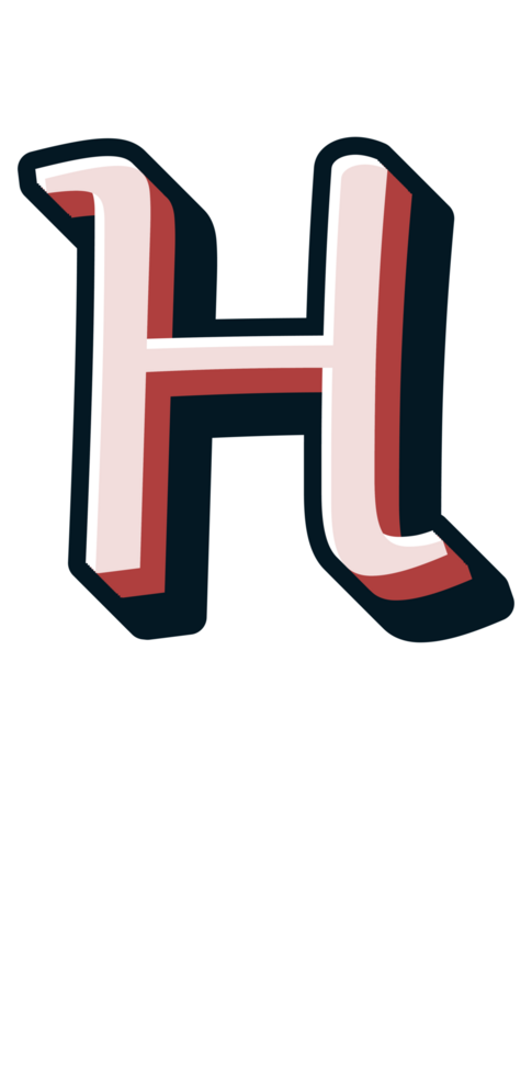 Comic Halftone Alphabet Letter and Number png