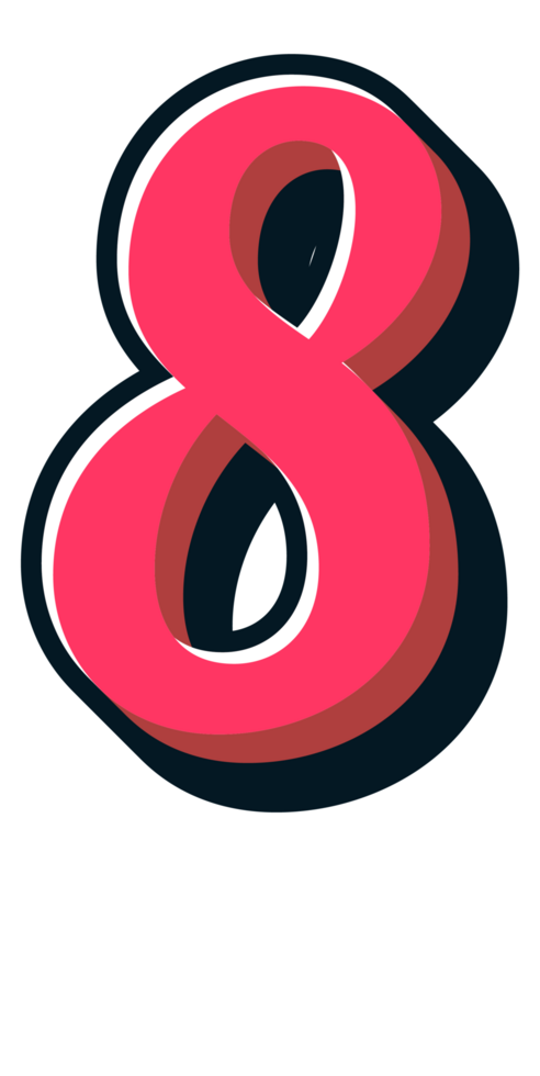 Comic Halftone Alphabet Letter and Number png