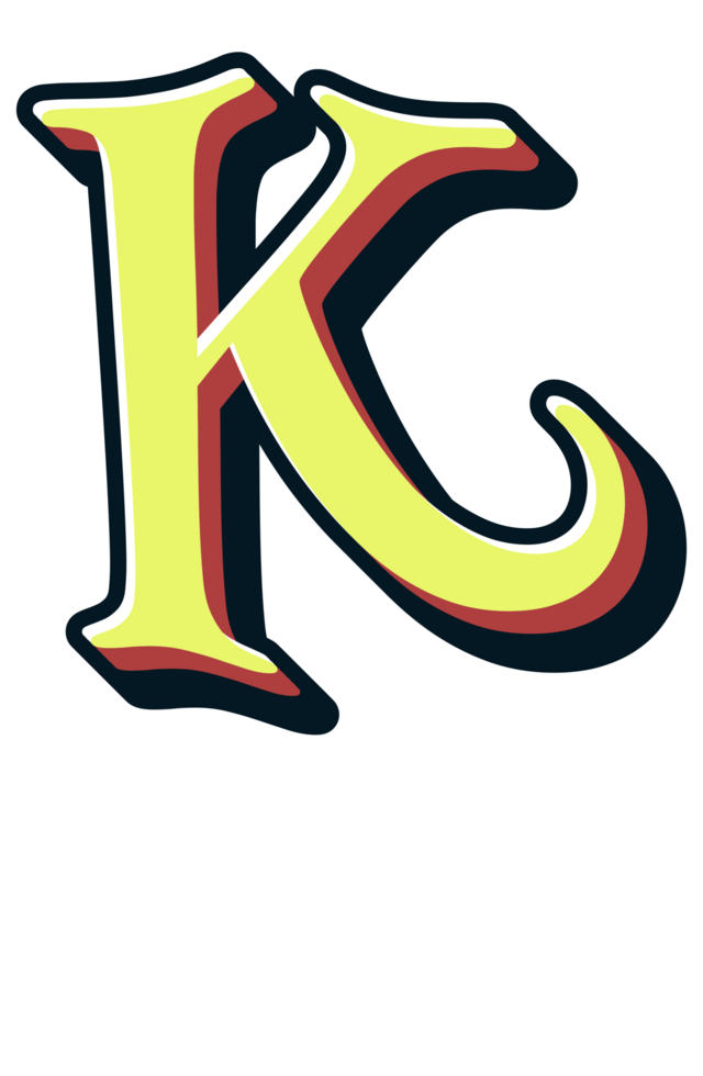Comic Halftone Alphabet Letter and Number png