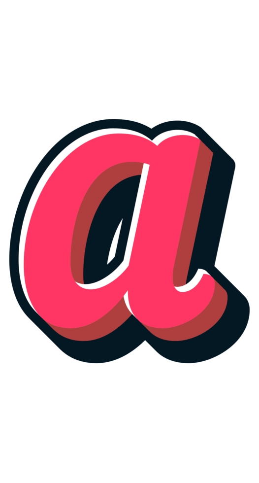 Comic Halftone Alphabet Letter and Number png