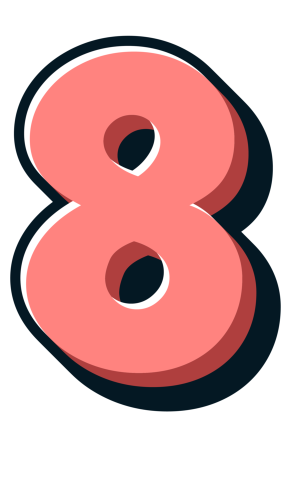 Comic Halftone Alphabet Letter and Number png