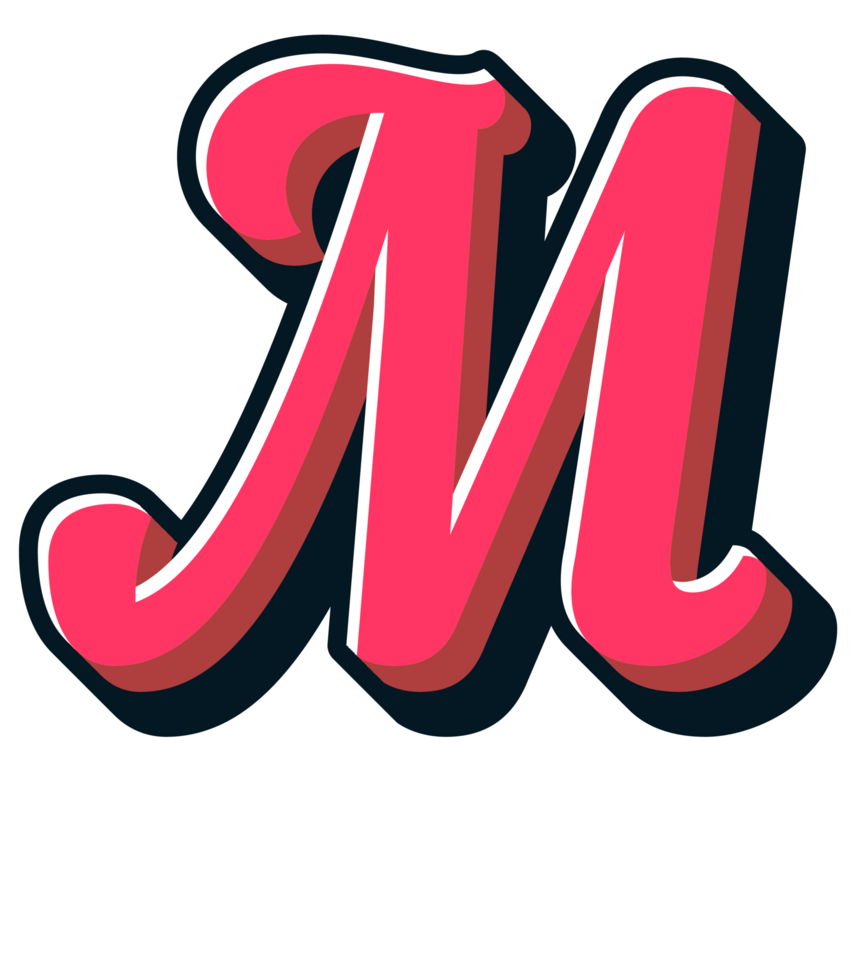 Comic Halftone Alphabet Letter and Number png