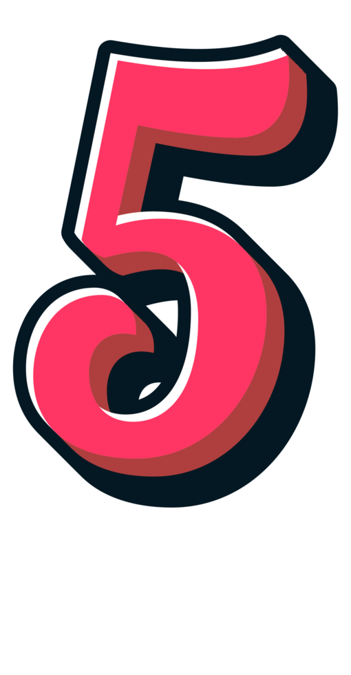 Comic Halftone Alphabet Letter and Number png