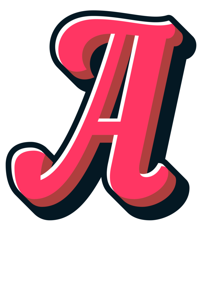 Comic Halftone Alphabet Letter and Number png