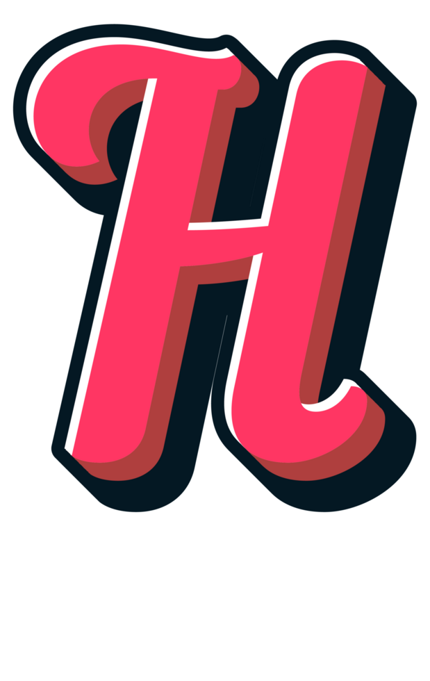 Comic Halftone Alphabet Letter and Number png