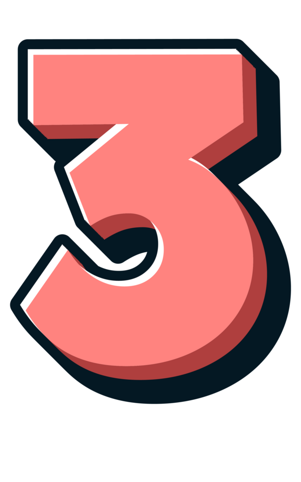 Comic Halftone Alphabet Letter and Number png
