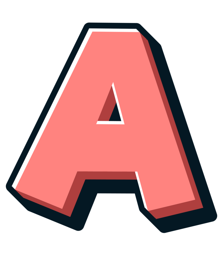 Comic Halftone Alphabet Letter and Number png