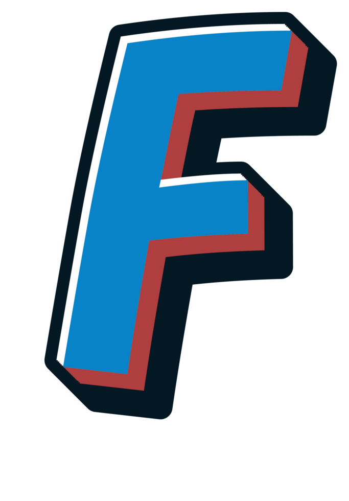 Comic Halftone Alphabet Letter and Number png