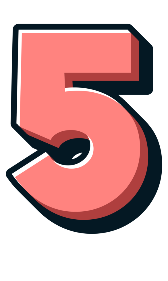 Comic Halftone Alphabet Letter and Number png