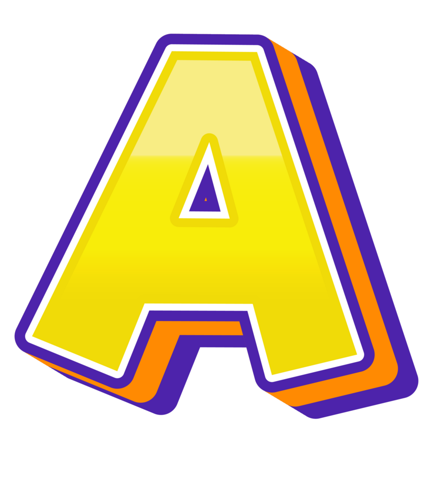 Comic Halftone Alphabet Letter and Number png
