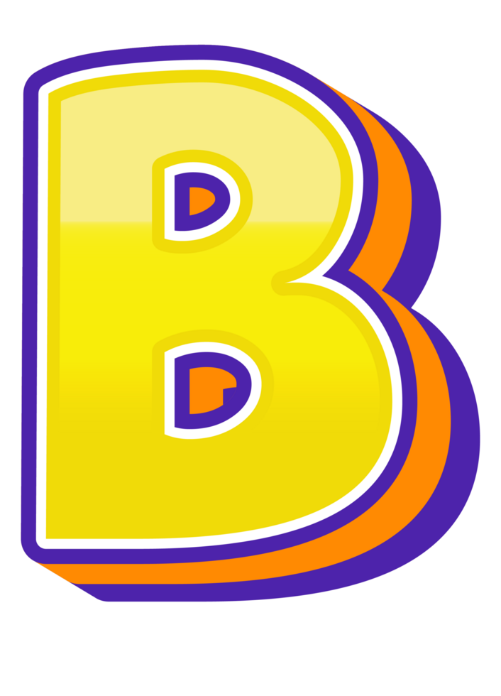 Comic Halftone Alphabet Letter and Number png