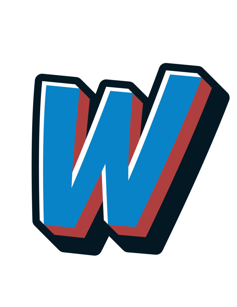 Comic Halftone Alphabet Letter and Number png